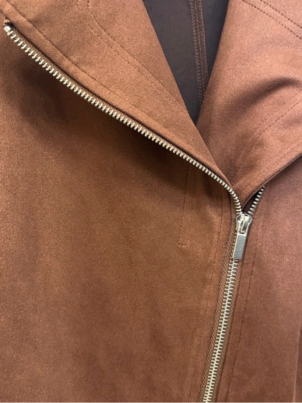 Lauren Conrad Brown Suede Moto Jacket - XS - Picture 7 of 12